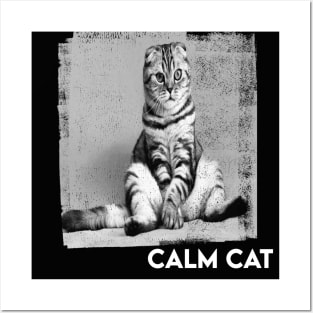 Calm cute cat Posters and Art